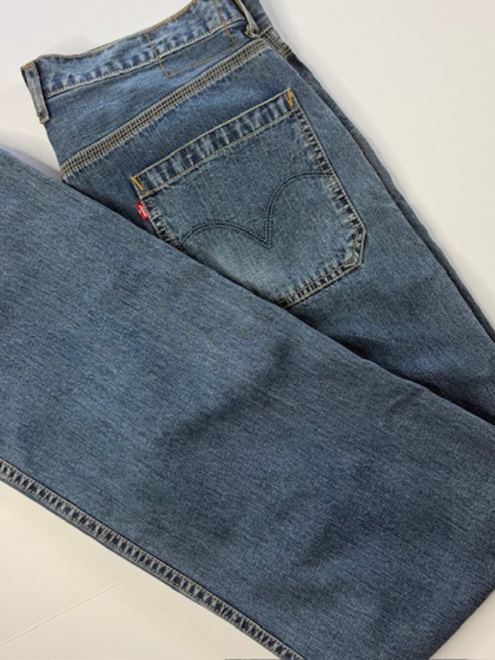 Vintage Levis Surplus Straight W36 X L36 100% Cotton Black Batwing Large Pockets